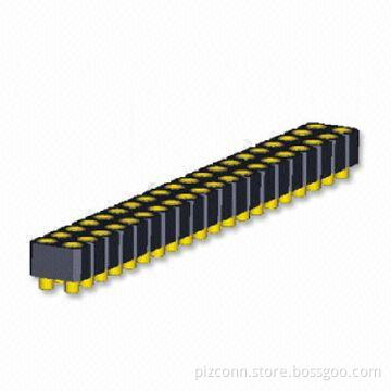 SIP SMT IC Socket with 2.54mm Pitch, 3.0mm Plastic Height, Straight and Right Angle